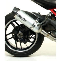 Silencieux RACE-TECH 71768AK ARROW Aluminium pour Ducati Monster 821 2014-2017 / 1200 2014-2015, Diavel 2011-2016