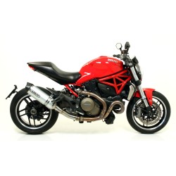 Silencieux RACE-TECH 71768AK ARROW Aluminium pour Ducati Monster 821 2014-2017 / 1200 2014-2015, Diavel 2011-2016