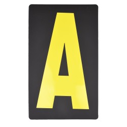 26 lettres JAUNES FLUO pour tableau de panneautage / pit board Biketek