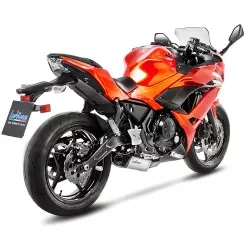 Échappement LeoVince UNDERBODY inox pour Kawasaki Z650 et Ninja 650 2017-2020 