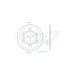 Esjot - Esjot - couronne - 428 - 56 dents