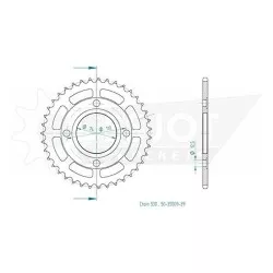 Esjot - Couronne Acier Yamaha - 530 - 39 Dents - Similaire JTR854 - Made in Germany