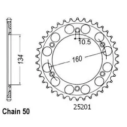 Esjot - Couronne Acier Honda - 530 - 42 Dents - Similaire JTR1306 - Made in Germany