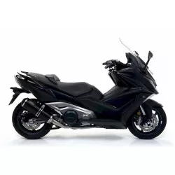 Giannelli - Pot Kymco AK550 Ligne Complète Ipersport Silencieux Alu Black Line Collecteur Homologué