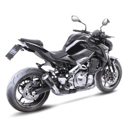 Échappement silencieux Slip-On LeoVince LV-10 BLACK EDITION acier inox pour Kawasaki Z900 2017-2019 et Z900 A2 2018 et +