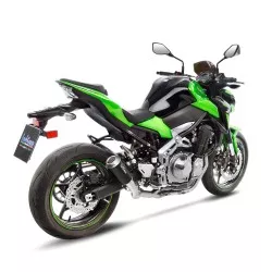 Tube collecteur suppresseur de catalyseur non homologué 8091 pour échappement LeoVince et origine sur Kawasaki Z900 2017-2019