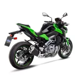Tube collecteur suppresseur de catalyseur non homologué 8091 pour échappement LeoVince et origine sur Kawasaki Z900 2017-2019