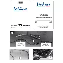 Rallonge de câble 208008R pour sonde lambda pour collecteur Leovince 2021 Euro 5 sur Yamaha XTZ700 Ténéré 2021 et +