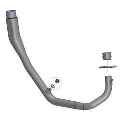 Catalyseur homologué 16018pour échappement LeoVince