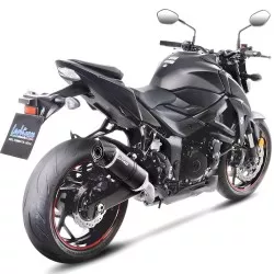 Échappement silencieux Slip-On LeoVince LV ONE EVO carbone pour Suzuki GSXS750 ABS, GSXS750 ABS A2, GSR750