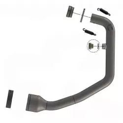 Tube collecteur décatalyseur racing 80022 pour échappement LeoVince et origine 