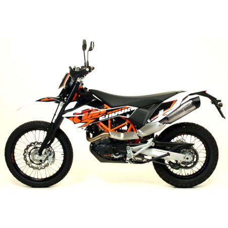 Échappement silencieux Slip-On LeoVince LV ONE EVO inox pour KTM 690 Enduro / SMC / R, Husqvarna 701 Enduro / LR, Supermoto