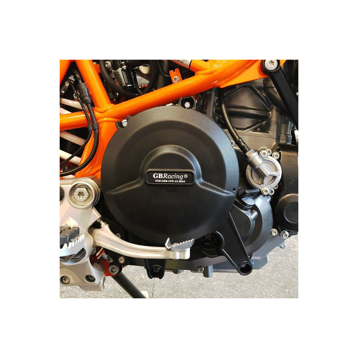 Protection de carter d'embrayage POLISPORT bleu KTM