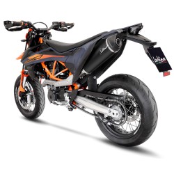 Échappement silencieux Slip-On LeoVince NERO Inox noir pour KTM 690 Enduro R et SMC R 2021 et +