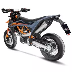Échappement Ligne complète LeoVince LV ONE EVO inox protection carbone pour KTM 690 Enduro R et SMC R 2021 et +