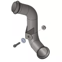 Tube collecteur décatalyseur racing 80009 pour échappement LeoVince et origine sur KTM 690 Enduro R et 690 SMC R 2019-2020
