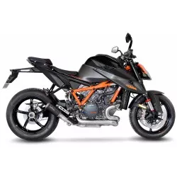 Échappement silencieux Slip-On LeoVince LV-10 inox BLACK EDITION pour KTM 1290 Super Duke R 2020 et +