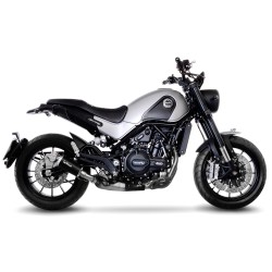 Échappement silencieux Slip-On LeoVince LV-10 inox BLACK EDITION pour Benelli Leoncino / Trail 500 2017 et +
