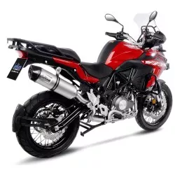 Échappement silencieux Slip-On LeoVince LV ONE EVO inox pour Benelli TRK502X 2018-2020