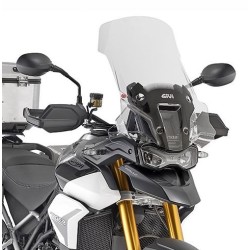 Bulle GIVI incolore D6418ST Haute Protection 59cm (+12,5cm) pour moto Triumph Tiger 900 RALLY 2020 et +