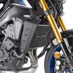 Grille de radiateur spécifique PR2156 GIVI en acier inox peinte en noire pour Yamaha MT09 / SP, Tracer 9 20201 et +