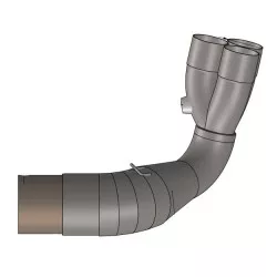 Catalyseur homologué 16047pour échappement LeoVince