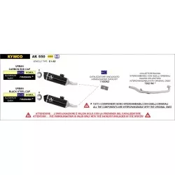 Kit catalyseurs ARROW 11053KZ pour Kymco AK550 2021 et +