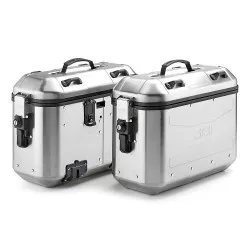 Valise latérale MONOKEY DLMK36 GIVI Trekker DOLOMITI 36 litres aluminium LA PAIRE