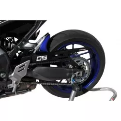 Garde-boue arrière Ermax EVO en trois parties + carter de chaine aluminium anodisé pour Yamaha MT09 2021 et +