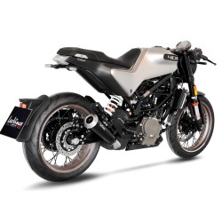 Échappement silencieux Slip-On LeoVince GP ONE Inox pour Husqvarna 125 et 401 Svartpilen / Vitpilen 
