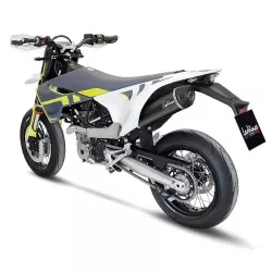 Échappement silencieux Slip-On LeoVince NERO Inox noir pour Husqvarna 701 Supermoto, 701 Enduro / LR 2021 et +