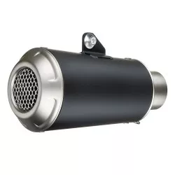Échappement silencieux Slip-On LeoVince universel LV-10 Racing inox BLACK EDITION, Ø 54