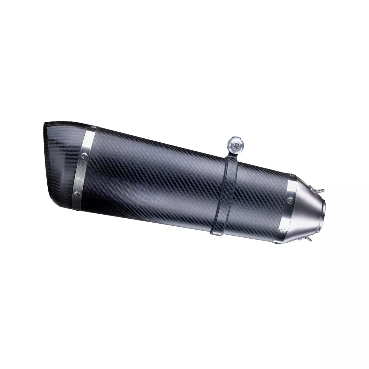 Pot D'échappement Slip-on Universel AVDB Noir 61mm - Neuf Pour Moto Ou Scooter
