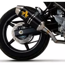 Silencieux RACE TECH ARROW 71846AON Aluminium "Dark" embout Inox pour Suzuki SV650 2016 et + 