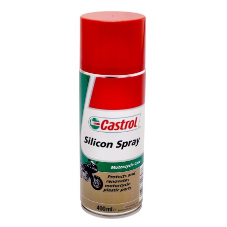 Rénovateur plastiques moto Castrol Silicon Spray 400ml