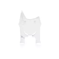 Plaque numéro frontale Cycra STADIUM Blanche pour Suzuki RMZ 250 4T 2019-2021 et RMZ 450 2017-2021