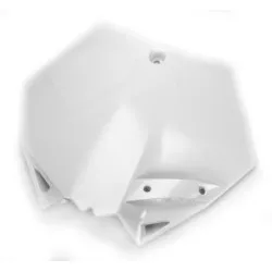 Plaque numéro frontale Cycra STADIUM Blanche pour KTM SX125, SX250, SXF250 4T, SXF450 4T, SX150 2T, SXF350 4T, SXF505 4T