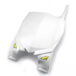 Plaque numéro frontale Cycra STADIUM Blanche pour Yamaha YZ125 09-21, YZ250 09-20, YZ250F 4T 10-18, YZF 450 4T 10-17