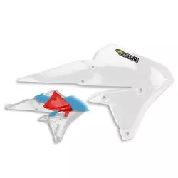 Ecope ouïes de radiateur Cycra Powerflow Blanc pour Yamaha WR250F, YZ250F 4T, WRF450 4T, YZF450 4T
