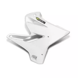 Ecope ouïes de radiateur Cycra Powerflow Blanc pour Yamaha YZ125 et YZ250 2015-2021
