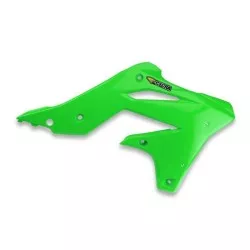 Ecope ouïes de radiateur Cycra Powerflow Vert spécial pour Kawasaki KXF 450 4T 2013-2015