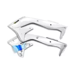 Ecope ouïes de radiateur Cycra Powerflow Blanc pour Kawasaki KXF 450 4T 2016-2018