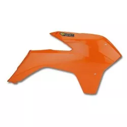 Ecope ouïes de radiateur Cycra Powerflow Orange pour KTM SX125, SX150 2T, SX250, SXF350 4T, SXF450 4T 2013-2015