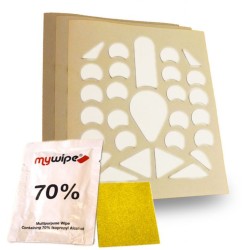 Autocollants pour fixation des extensions de garde-boue