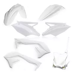Kit Plastique CYCRA 5 éléments Blanc pour Kawasaki KXF450 4T 2016-2018