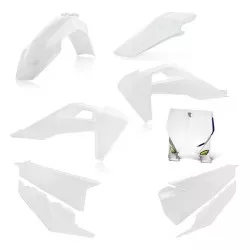 Kit Plastique CYCRA 5 éléments blancs pour Husqvarna TC/TX 125, FC/FE/TE 250, TC250, TE300, FC/FE350, FC/FE450, FE501