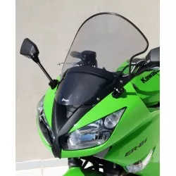 Noir) Motorcycle Bubble Double Bulle De Déflecteur Pour Kawasaki Ninja