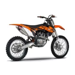 Ligne complète YOSHIMURA USA RS4 inox sielencieux inox/alu casquette carbone KTM SX-F450