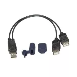 OptiMATE Répartiteur USB en Y, avec système de connexion résistant aux intempéries
