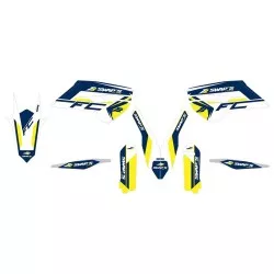 Swaps - Kit Déco Diamond Light - HUSQVARNA FC 250, 350 et 450, TC 125 et 250, et KTM SX-F 250 2015 - Bleu